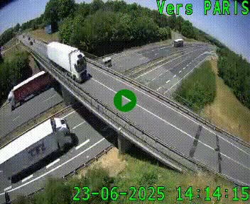 Clone of Caméra routière sur l'autoroute A20 au nord de Limoges, à la jonction avec la N520. Vue orientée vers Paris