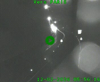 Caméra routière sur l'autoroute A20 à Bessines-sur-Gartempe. Vue orientée vers Paris