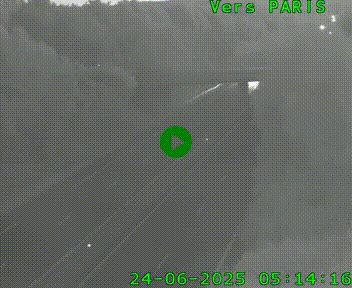 Caméra routière sur l'autoroute A20 au nord de Limoges, à la jonction avec la N520. Vue orientée vers Paris