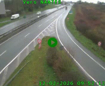 Webcam N147 au nord de Poitiers et à la jonction avec la A10