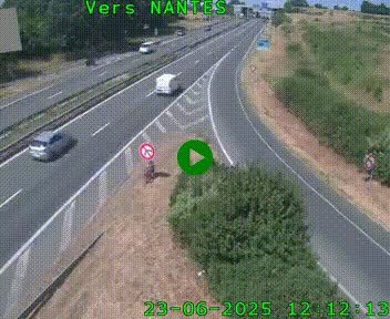 Webcam N147 au nord de Poitiers et à la jonction avec la A10