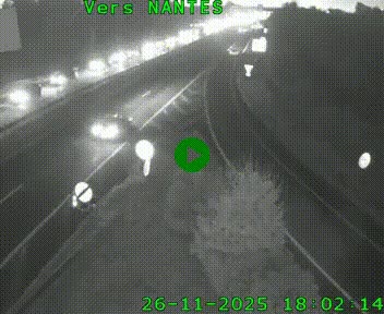 Webcam N147 au nord de Poitiers et à la jonction avec la A10