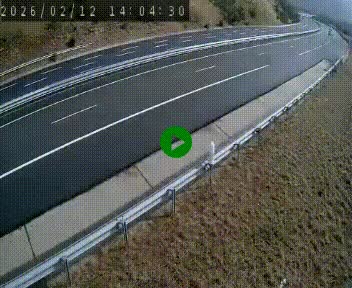 Caméra autoroute A75 à hauteur de la sortie 42 (Rodez, Laissac, Aire de l'Auvergne) située sur la commune d'Auberoques, près de Sévérac-le-Château