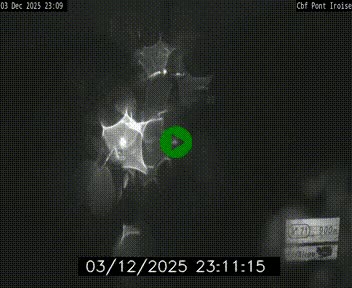 Webcam sur la N165 après le Pont de l'Iroise, à l'entrée de Brest