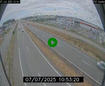 Webcam sur la N165 à hauteur de Caudan, dans le Morbihan.