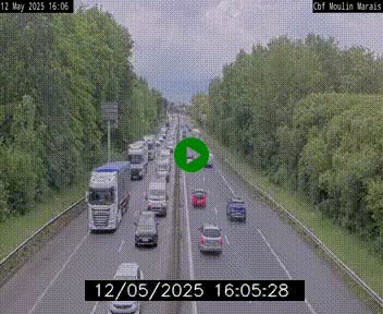 Webcam sur le périphérique de Nantes (N844) entre la Porte de Saint-Luce et la Porte d'Anjou, à l'est de la ville