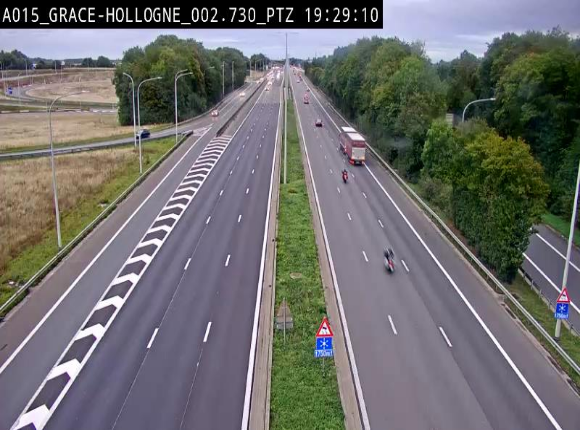 Caméra trafic Belgique - Grâce-Hollogne - E42, jonction avec A604, direction Loncin/Aéroport de Liège -  BK 3.2