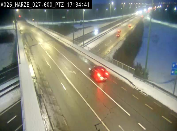 Caméra autoroute Belgique - Sougné-Remouchamps,E25 direction Luxembourg