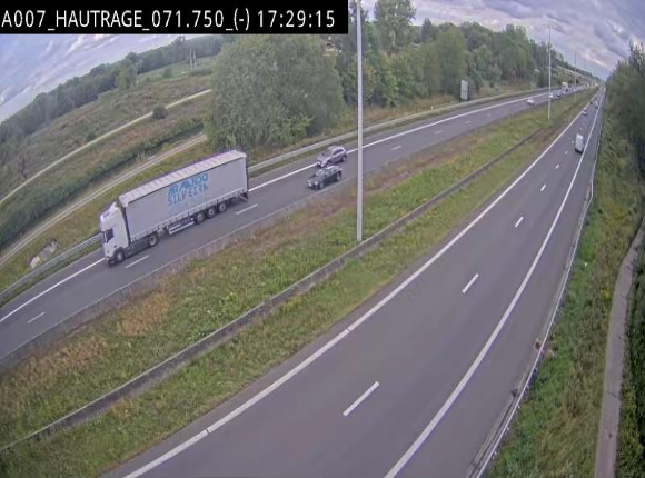 Webcam autoroute Belgique - Hautrage - E19 - BK 71.7