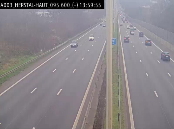 Webcam autoroute Belgique - Herstal - E40 direction Aix-la-Chapelle - BK 97