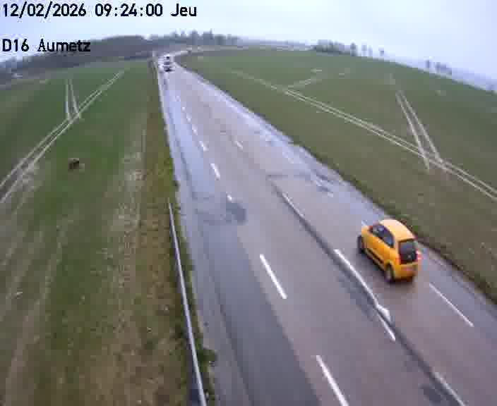 Webcam sur la D16 à Aumetz. Vue orientée vers A30
