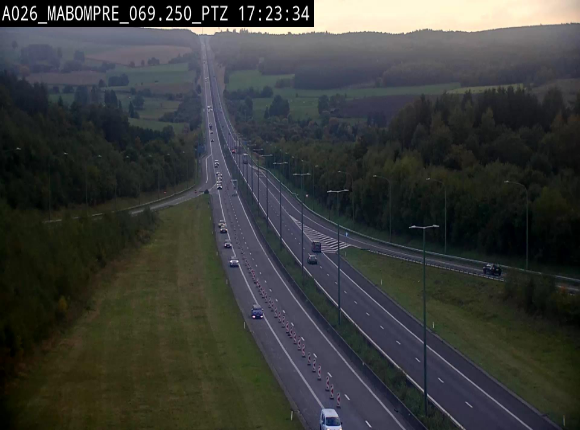 Webcam E25 (A26) à Mabompré. Vue orientée vers Liège