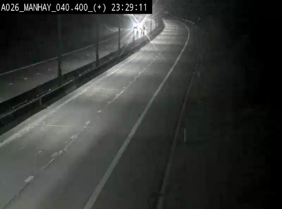 Webcam autoroute A26/E25 à hauteur de Manhay, avant la jonction avec la N651 en direction de Luxembourg - BK 40.4