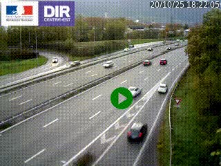 Webcam sur la Nationale 201 à hauteur de la sortie Chambéry-Nord, avant à la jonction entre l'A41 et l'A43, en direction de Lyon