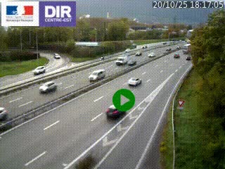 Webcam sur la Nationale 201 à hauteur de la sortie Chambéry-Nord, avant à la jonction entre l'A41 et l'A43, en direction de Lyon