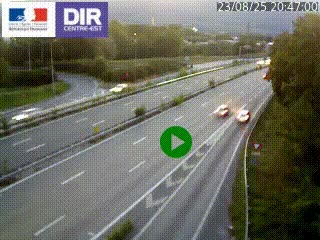 Webcam sur la Nationale 201 à hauteur de la sortie Chambéry-Nord, avant à la jonction entre l'A41 et l'A43, en direction de Lyon