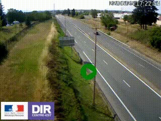 Webcam à Mably, à proximité de Roanne en direction de Moulins sur la N7