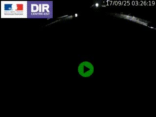 Webcam traffic à Grenoble-sud sur l'autoroute A480. Vue orientée vers l'entrée et la sortie de Grenoble