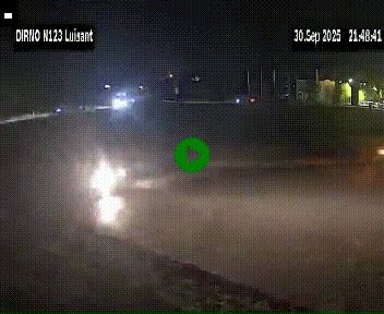 Webcam en périphérie de Chartres sur la N123, à hauteur de Luisant. Vue orientée vers Chartres