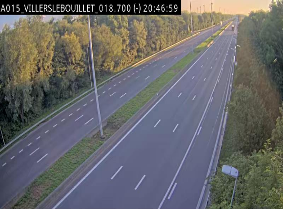 Webcam autoroute Belgique - Villers-le-Bouillet - E42 direction Liège - BK 18.7