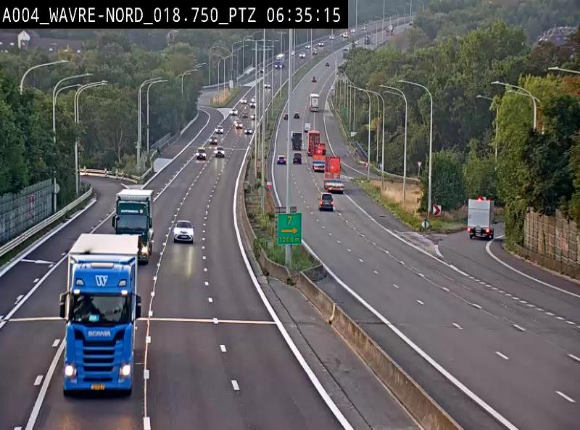Webcam traffic E411(A4) - BK 18.7 - Bierges (Wavre Nord)