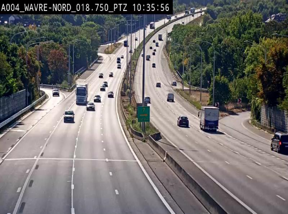 Webcam traffic E411(A4) - BK 18.7 - Bierges (Wavre Nord)