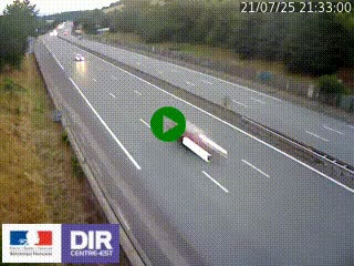 Webcam routière à Saint-Etienne-Terrenoire sur la RN88 avant la jonction entre l'A72 et le Boulevard Périphérique de Saint-Etienne