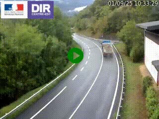 Caméra trafic sur la N90 à Bourg-Saint-Maurice, en provenance d'Aoste et en direction d'Albertville
