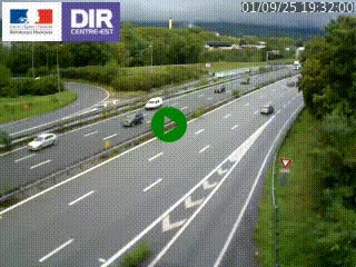Caméra routière à hauteur de la sortie 15 Chambéry-centre au PK 4,103 en direction d'Albertville