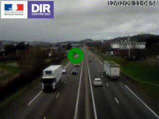 Caméra autoroute à Saint-Etienne (Les Littes) à hauteur du Ikea Saint-Etienne sur l'A72 en direction de Roanne