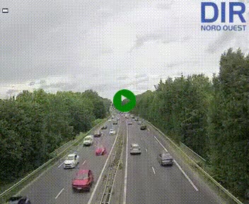 Webcam sur le périphérique de Caen (N814) à l'est de la ville, à Mondeville hauteur de la sortie 2, Presqu'île-Rives de l'Orne, au bout de l'autoroute A13