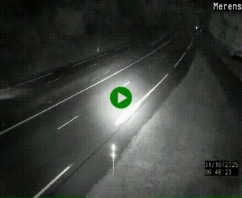 Webcam dans les Pyrénées à hauteur de Mérens-les-Vals sur N320, en direction de Pas de la Casa (Andorre)