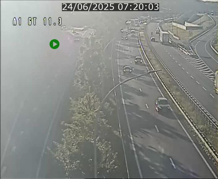Traffic live webcam Luxembourg Senningerberg - A1 direction Allemagne - BK 11.3