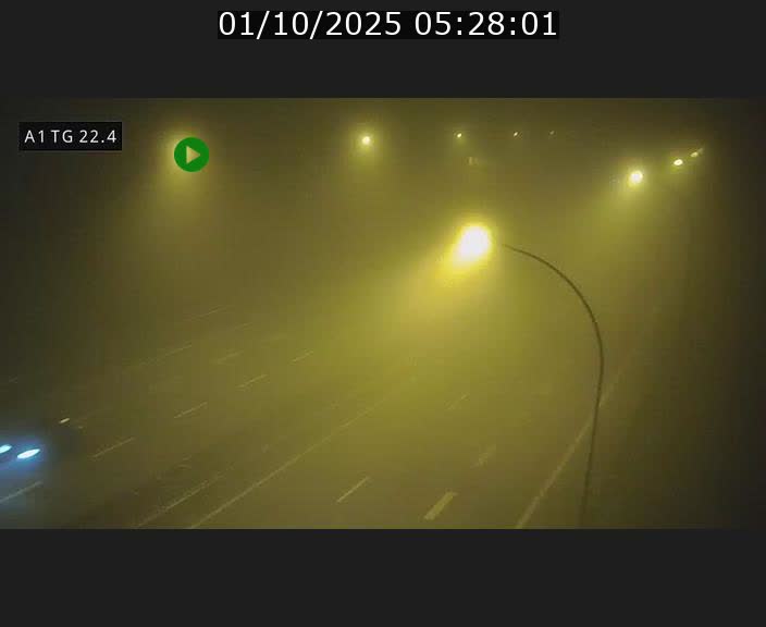 Traffic live webcam Luxembourg Flaxweiler - A1 direction Luxembourg - BK 22.4