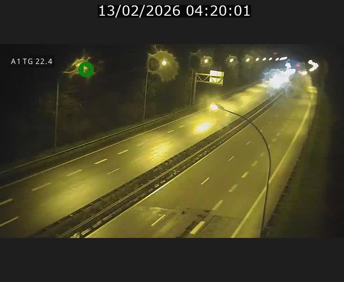Traffic live webcam Luxembourg Flaxweiler - A1 direction Luxembourg - BK 22.4