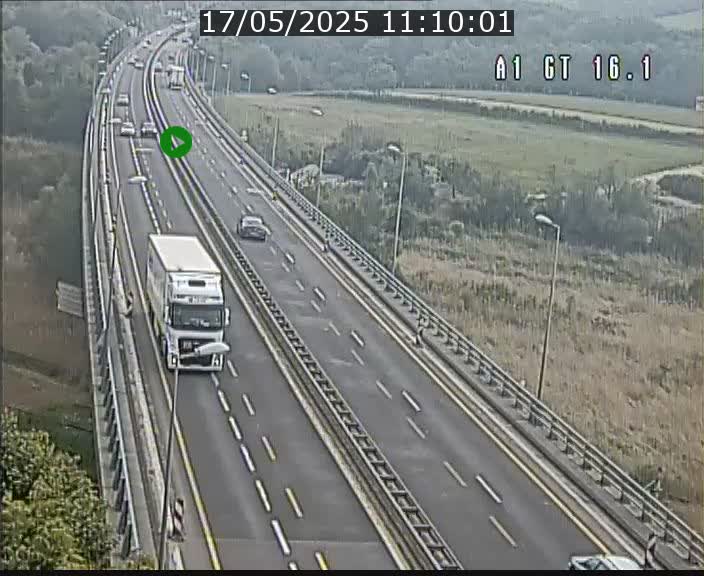 Traffic live webcam Luxembourg Niederanven - A1 direction Allemagne - BK 16.1