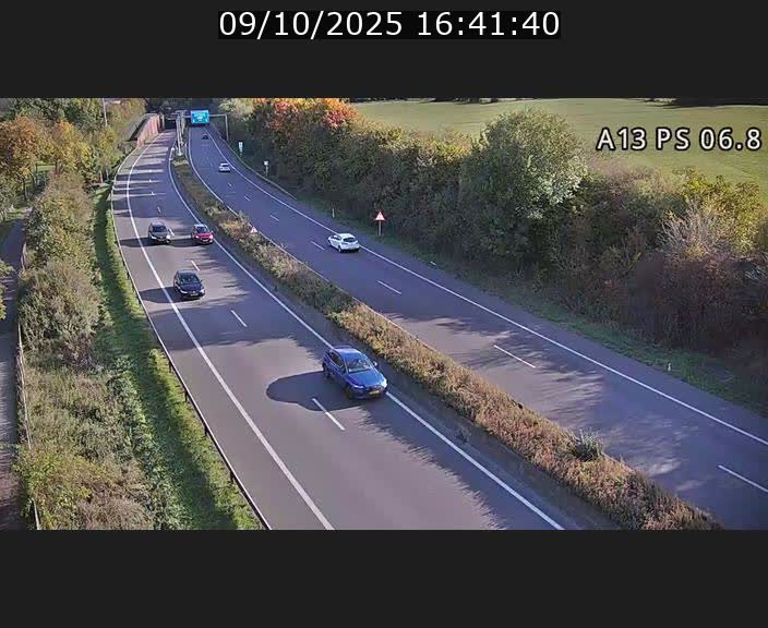 Traffic live webcam Luxembourg Ehlerange - A13 direction Esch-sur-Alzette - BK 6.8