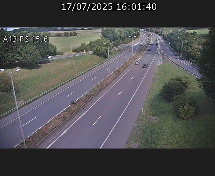 Traffic live webcam Luxembourg Kayl - A13 direction Dudelange - BK 15.6