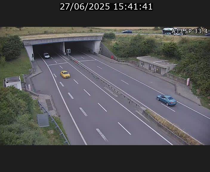 Webcam trafic sur A13 à hauteur d'Altwies en direction de Mondorf-les-bains et en provenance de l'Allemagne