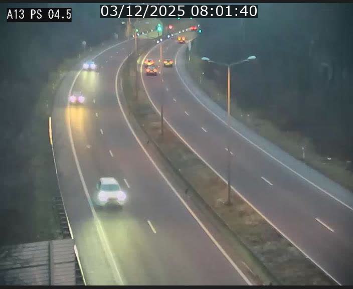 Traffic live webcam Luxembourg Differdange - A13 direction Esch-sur-Alzette - BK 4.5