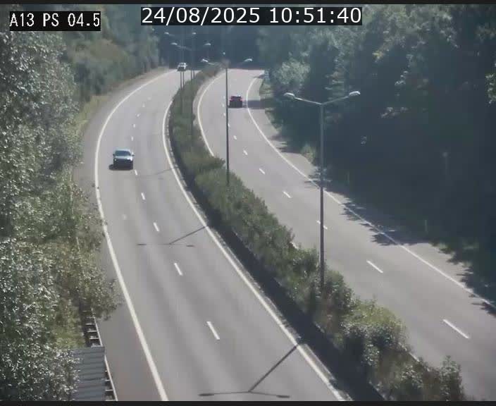 Traffic live webcam Luxembourg Differdange - A13 direction Esch-sur-Alzette - BK 4.5