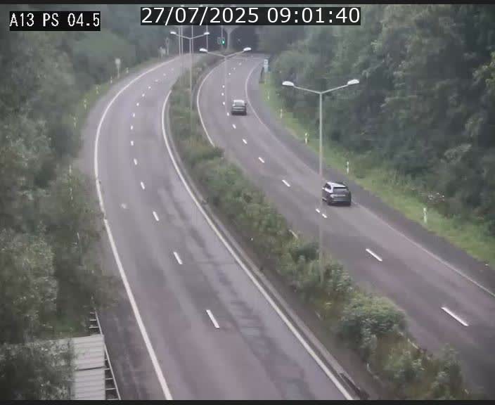 Traffic live webcam Luxembourg Differdange - A13 direction Esch-sur-Alzette - BK 4.5