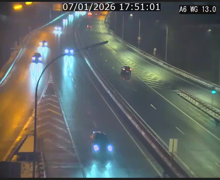 Traffic live webcam Luxembourg Mamer - A6 - BK 13 - direction Luxembourg/France/Allemagne