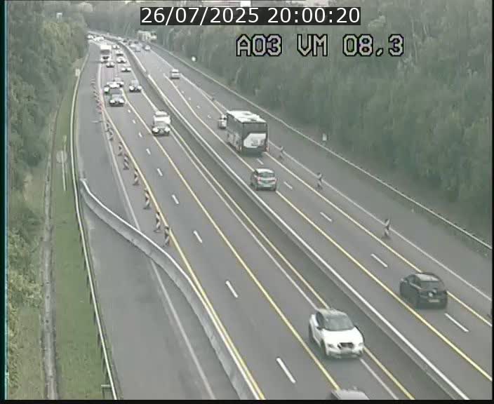 Traffic live webcam Luxembourg Bettembourg - A3 - BK 8.3 - direction France