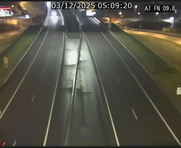 Caméra trafic Luxembourg - A7, Tunnel Gousselerbierg, sortie sud, direction rond-point Lorentzweiler (BK 9.9)