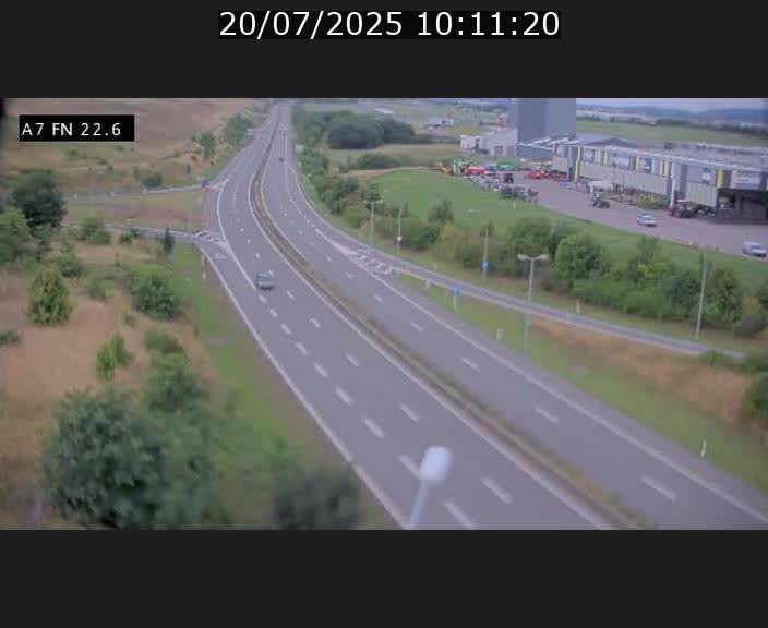 Caméra trafic Luxembourg - A7, Colmar-berg direction Mersch