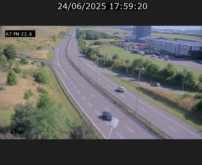 Caméra trafic Luxembourg - A7, Colmar-berg direction Mersch