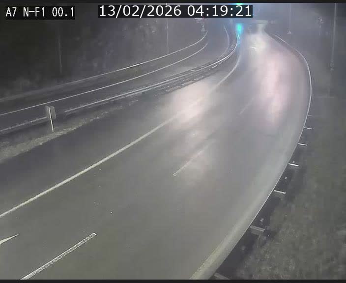 Webcam autoroute Luxembourg A7 située dans la sortie 1 Waldhof, vers la N11, avant le Tunnel Stafelter