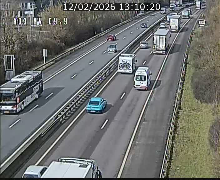 Webcam Autoroute à la Croix de Bettembourg - A3 - BK 9.9 - direction Luxembourg-Ville