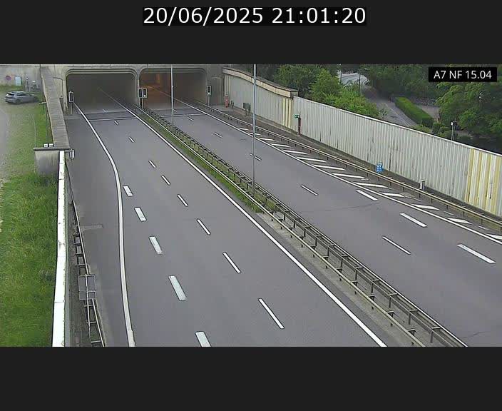 Caméra trafic Luxembourg - A7, Tunnel Mersch, entrée sud, direction Ettelbruck
